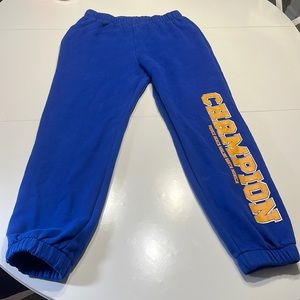 Edikted champions Venice beach Malibu Santa Monica navy blue sweat pants